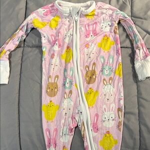 Little Sleepies Pink Animal Print Footie